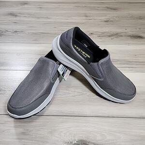 Skechers Walking Shoes Men's 10.5 Gray Equalizer 5.0 Persistable Vegan New